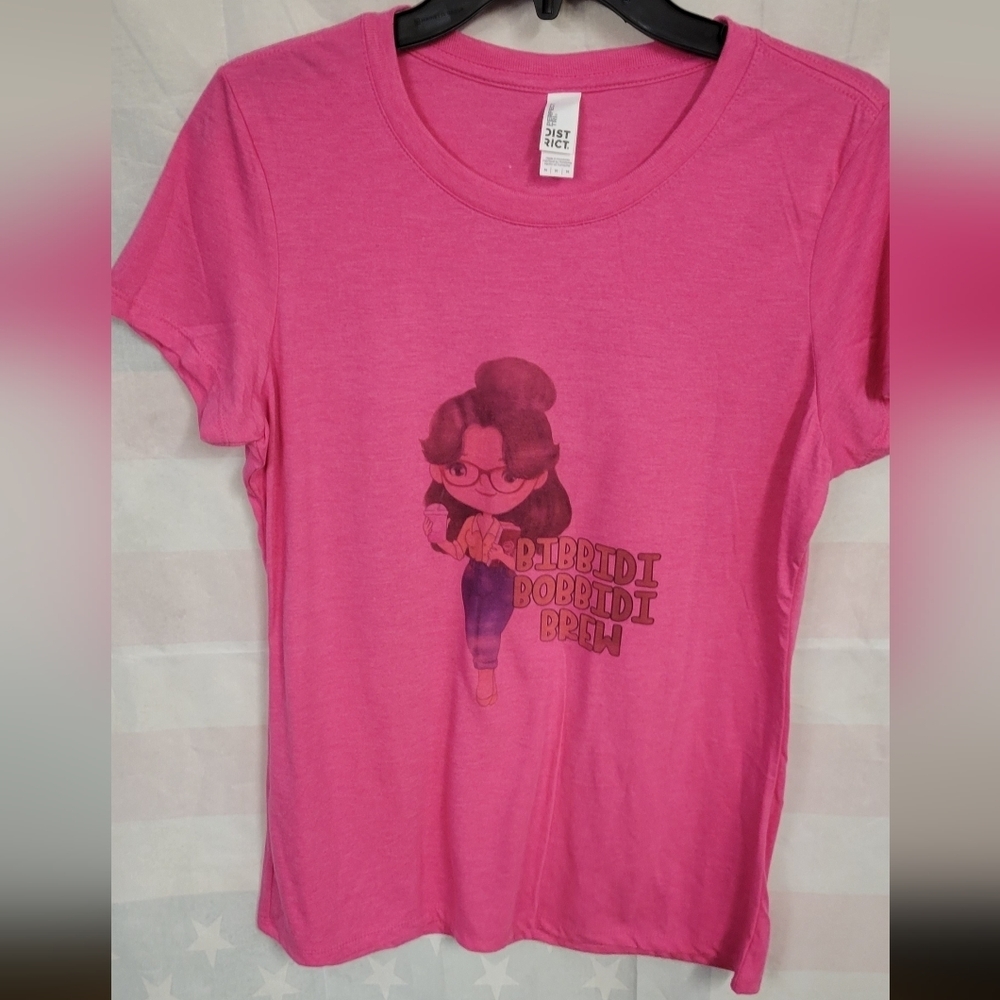 Bibbidi Bobbidi Brew - Pink Tee Coffee Drinkers Medium